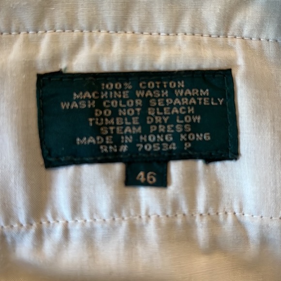 Vtg ORVIS Size 46 Cotton Khaki Low-Pleat Buttoned Side-Pockets Casual Career - Picture 7 of 16